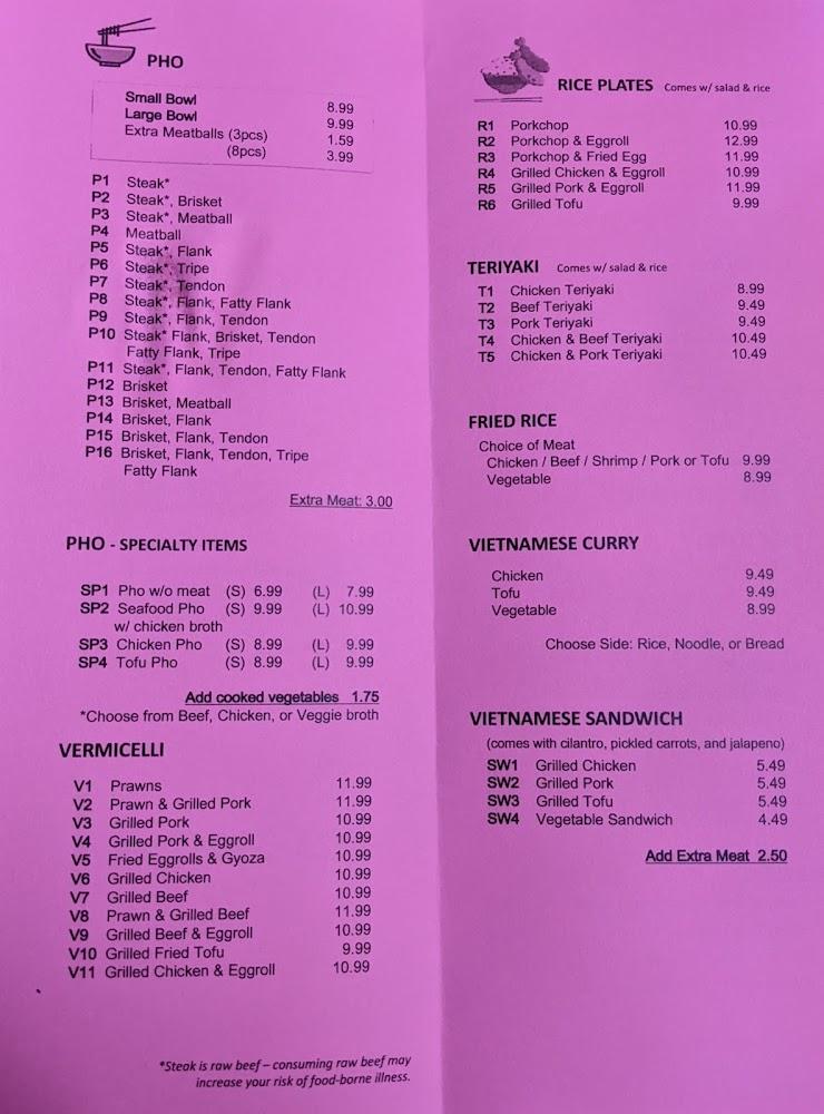 Issaquah Pho Restaurant Sp1 Pho Without Meat